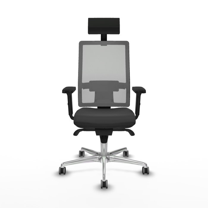 PIQUERAS Y CRESPO Silla de oficina Horna con mecanismo Sincro, Gris oscuro y Gris PIQUERAS Y CRESPO Silla de oficina Horna con mecanismo Sincro, Gris oscuro y Gris
