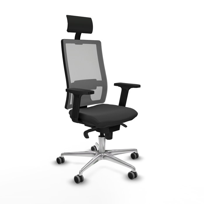 PIQUERAS Y CRESPO Silla de oficina Horna con mecanismo Sincro, Gris oscuro y Gris PIQUERAS Y CRESPO Silla de oficina Horna con mecanismo Sincro, Gris oscuro y Gris
