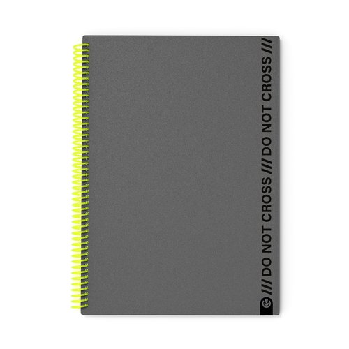 Bloc Carchivo Do Not Cross Tapa Pp Foam A4 100H Horizontal Charcoal (Set de 4) Bloc Carchivo Do Not Cross Tapa Pp Foam A4 100H Horizontal Charcoal (Set de 4)