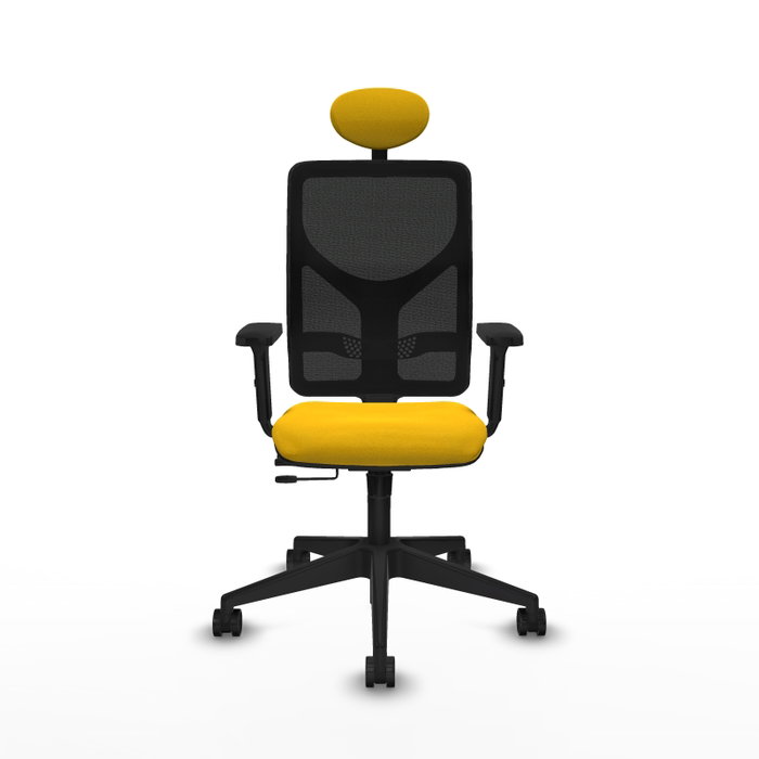 PIQUERAS Y CRESPO Silla de oficina Motilla con mecanismo Sincro/Traslack, Amarillo y Negro PIQUERAS Y CRESPO Silla de oficina Motilla con mecanismo Sincro/Traslack, Amarillo y Negro