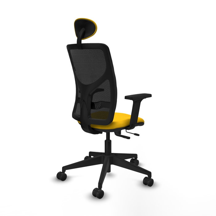 PIQUERAS Y CRESPO Silla de oficina Motilla con mecanismo Sincro/Traslack, Amarillo y Negro PIQUERAS Y CRESPO Silla de oficina Motilla con mecanismo Sincro/Traslack, Amarillo y Negro