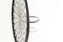 DKD Home Decor Portavela Vintage Marron Negro Metal Cristal Madera 20 x 36 x 20 cm