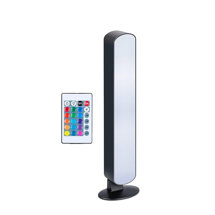 Grundig Lámpara LED de Sobremesa RGB 16 Colores con Control Remoto, Blanco Frío, 14 LEDs, USB, 24.5x3.5x4 cm