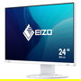 EIZO FlexScan EV2400R-WT Monitor IPS 23.8 Pulgadas Full HD 1920x1080, Blanco, 5 ms, HDMI, DisplayPort, USB, Altavoces, Soporte VESA, 5 Años de Garantía