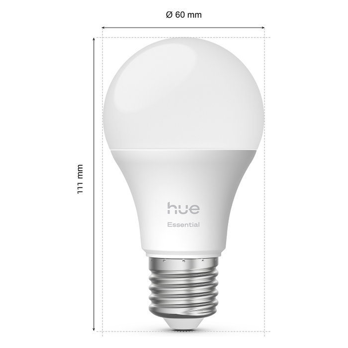 Philips Hue Essential A60 Luz Blanca y de Color E27 Philips Hue Essential A60 Luz Blanca y de Color E27