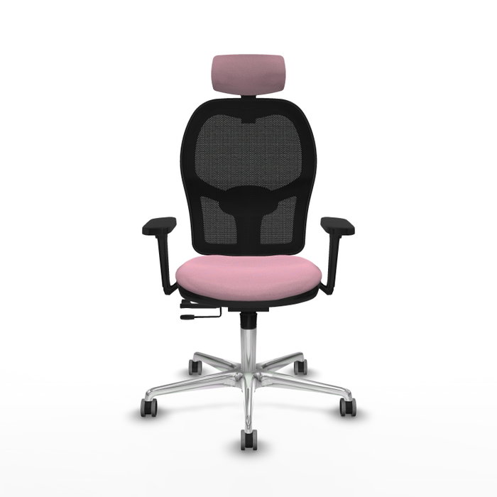 PIQUERAS Y CRESPO Silla de oficina Jorquera Rosa y Negro