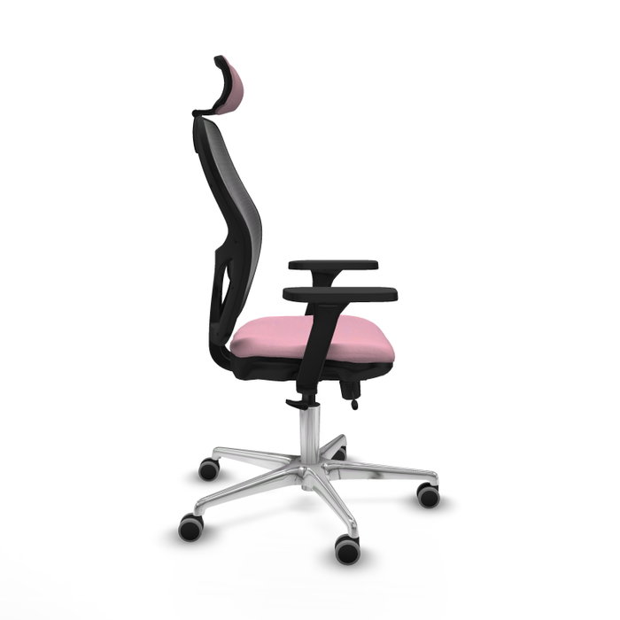 PIQUERAS Y CRESPO Silla de oficina Jorquera Rosa y Negro