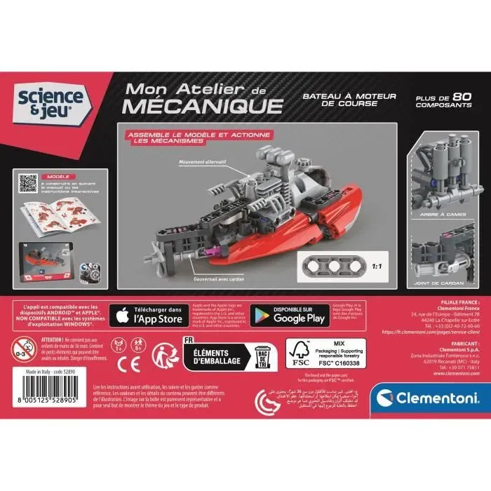 Clementoni Barco de carreras CLE8005125528905