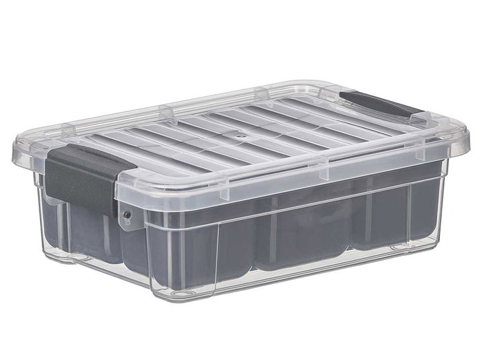 KIPIT Caja Organizadora Antracita 5 Huecos 1,2L