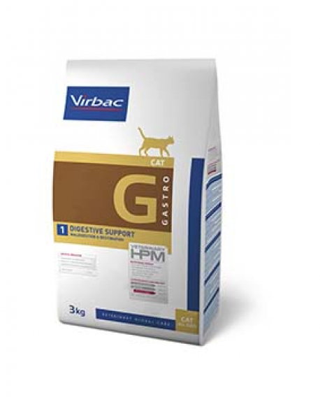 Virbac G1 Cat Gastro Support Alimento Hipoalergénico para Gatos con Problemas Digestivos, 1,5 kg Virbac G1 Cat Gastro Support Alimento Hipoalergénico para Gatos con Problemas Digestivos, 1,5 kg