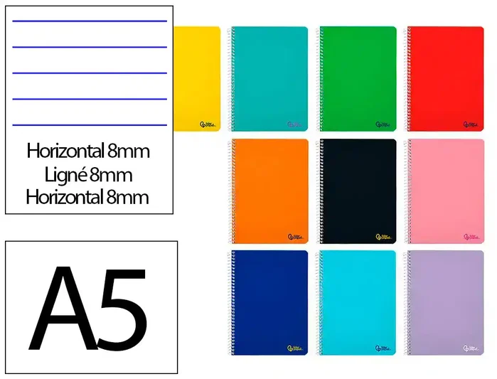 Liderpapel Cuaderno Espiral A5 Smart Tapa Blanda Colores Surtidos Liderpapel Cuaderno Espiral A5 Smart Tapa Blanda Colores Surtidos