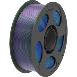 Anycubic PLA Silk Filament Tri-Color Azul, Verde y Púrpura