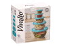 Vivalto Set 5 Fiambreras Redondas Azul Cristal 22x22x12cm Capacidades 2.4L, 1.1L, 600ML, 280ML, 180ML (Set de 6)