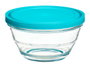 Vivalto Set 5 Fiambreras Redondas Azul Cristal 22x22x12cm Capacidades 2.4L, 1.1L, 600ML, 280ML, 180ML (Set de 6)