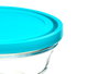 Vivalto Set 5 Fiambreras Redondas Azul Cristal 22x22x12cm Capacidades 2.4L, 1.1L, 600ML, 280ML, 180ML (Set de 6)