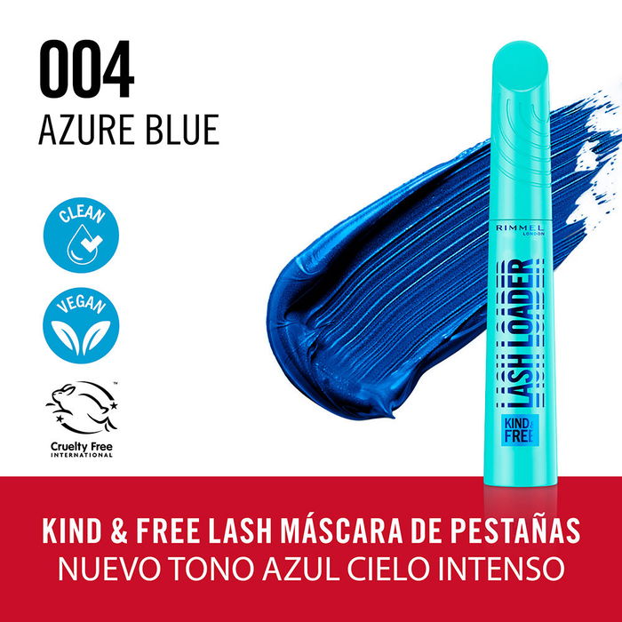 Rimmel London Máscara de Pestañas Kind & Free Lash Loader #004-Azure Blue 9,5 ml