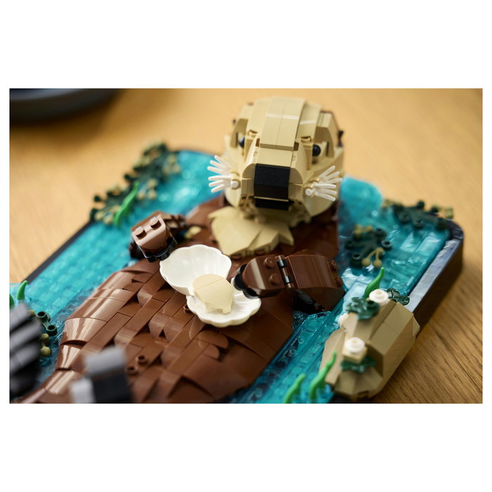 LEGO Ideas Nutrias Marinas a Flote 21366, Modelo de Animales para Adultos