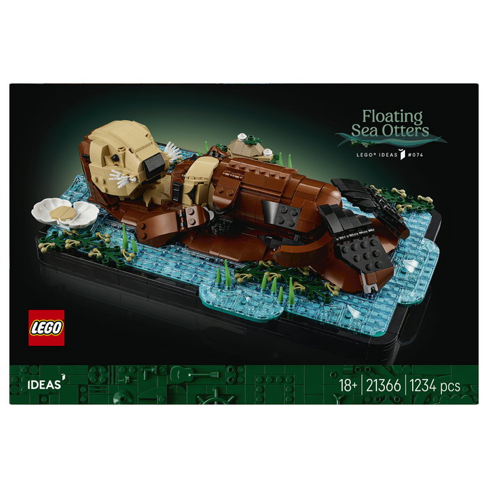 LEGO Ideas Nutrias Marinas a Flote 21366, Modelo de Animales para Adultos