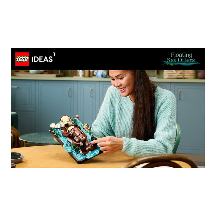 LEGO Ideas Nutrias Marinas a Flote 21366, Modelo de Animales para Adultos