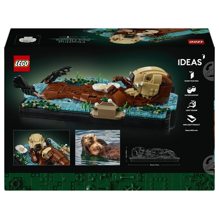 LEGO Ideas Nutrias Marinas a Flote 21366, Modelo de Animales para Adultos