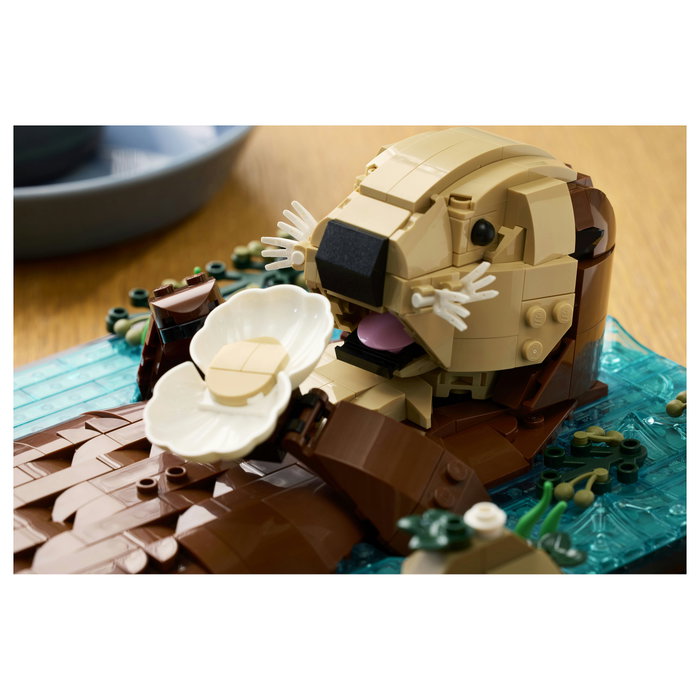 LEGO Ideas Nutrias Marinas a Flote 21366, Modelo de Animales para Adultos