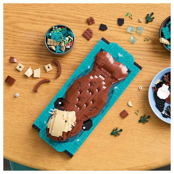 LEGO Ideas Nutrias Marinas a Flote 21366, Modelo de Animales para Adultos