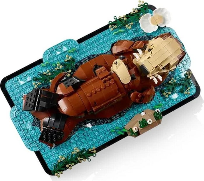 LEGO Ideas Nutrias Marinas a Flote 21366, Modelo de Animales para Adultos