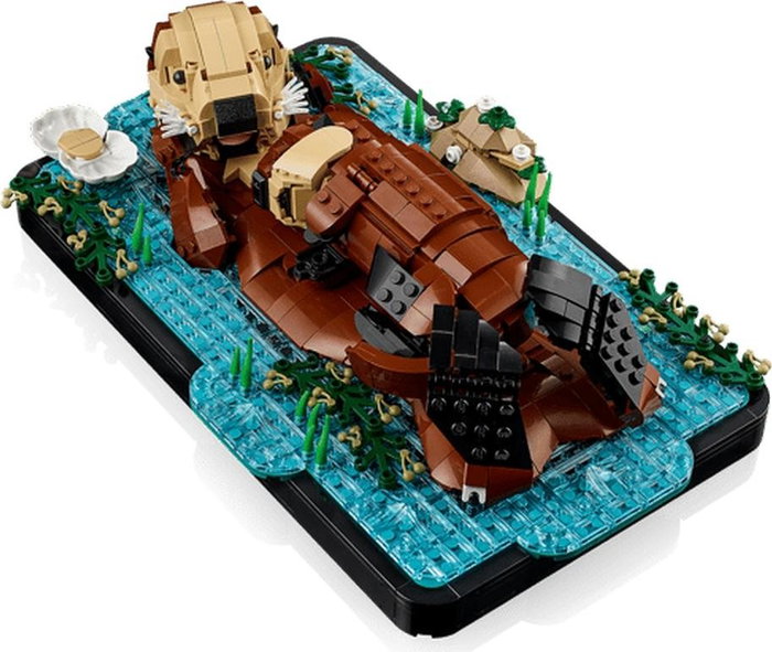 LEGO Ideas Nutrias Marinas a Flote 21366, Modelo de Animales para Adultos