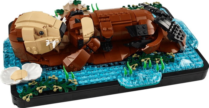 LEGO Ideas Nutrias Marinas a Flote 21366, Modelo de Animales para Adultos
