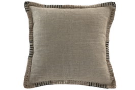 DKD Home Decor Cojin Tradicional India Lino Natural 45x45 cm Poliéster (2 Unidades)