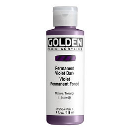Golden Fluid Colores Acrílicos Violeta Permanente Oscuro 118 ml