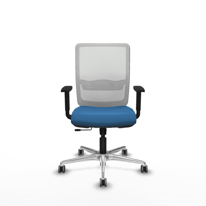 PIQUERAS Y CRESPO Silla de oficina Haches Azul claro y Blanco