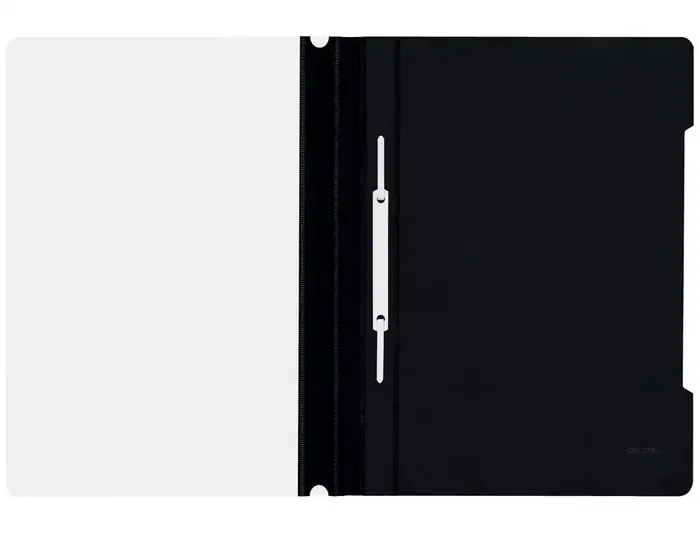 LEITZ Dosier Fastener A4 con Tarjetero Negro (Set de 25)