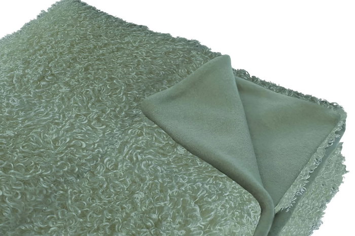 DKD Home Decor Manta Sofa Urban Boucle 2c24 Verde 170 x 130 cm (2 Unidades)
