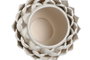 DKD Home Decor Portavelas de Gres Piña Blanco