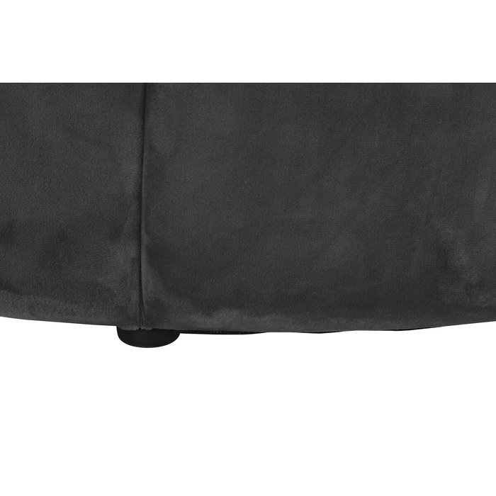 DKD Home Decor Reposapiés de Poliéster y MDF Gris