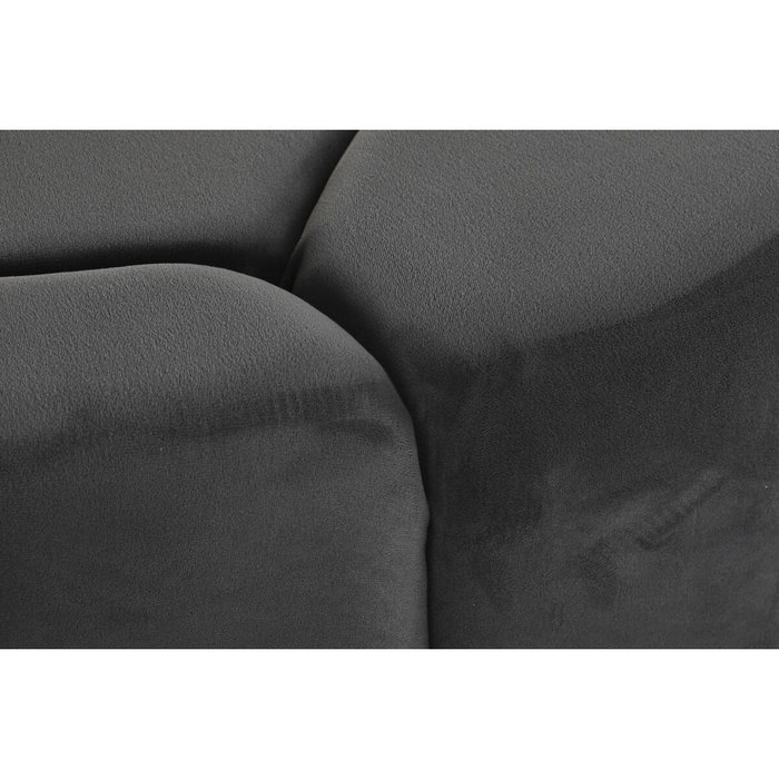 DKD Home Decor Reposapiés de Poliéster y MDF Gris