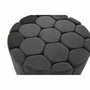 DKD Home Decor Reposapiés de Poliéster y MDF Gris