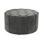 DKD Home Decor Reposapiés de Poliéster y MDF Gris