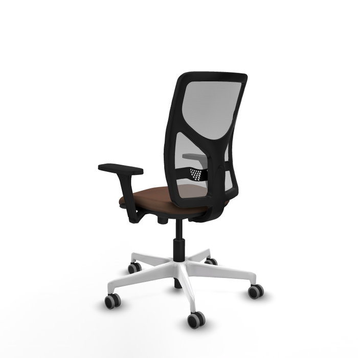 PIQUERAS Y CRESPO Silla de oficina Motilla con mecanismo Sincro/Traslack, Brazos 3D y Malla Gris/Tela Marrón PIQUERAS Y CRESPO Silla de oficina Motilla con mecanismo Sincro/Traslack, Brazos 3D y Malla Gris/Tela Marrón