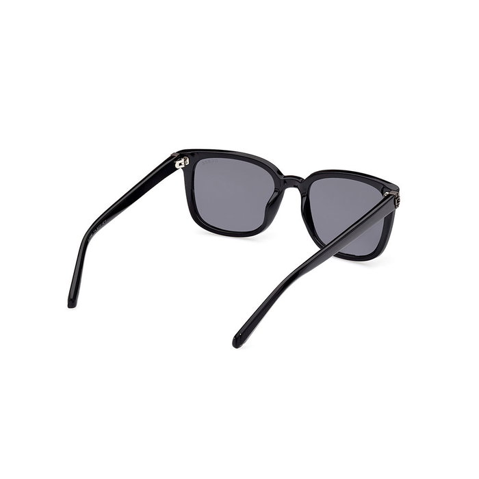 Guess Gafas GU00065 01A Gafas de Sol Hombre Forma Cuadrada Negro Mate Cristal Humo 53 mm Patilla 150 mm