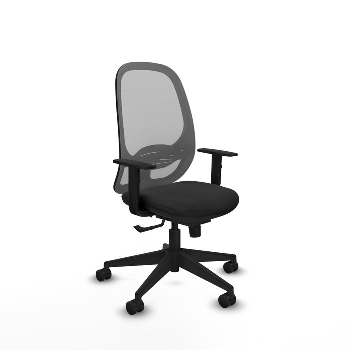PIQUERAS Y CRESPO Silla de oficina Cilanco con mecanismo Sincro, Negro y Gris PIQUERAS Y CRESPO Silla de oficina Cilanco con mecanismo Sincro, Negro y Gris