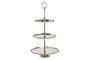 DKD Home Decor Centro de Mesa Tradicional Plateado Aluminio 28 x 47 x 28 cm