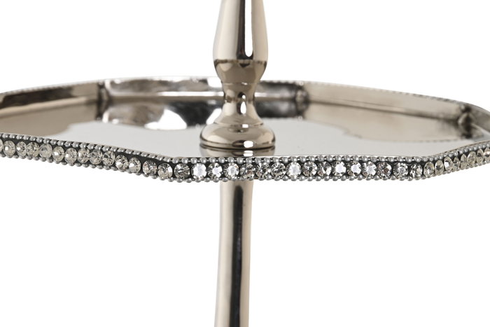 DKD Home Decor Centro de Mesa Tradicional Plateado Aluminio 28 x 47 x 28 cm