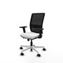 PIQUERAS Y CRESPO Silla de oficina Haches con mecanismo Sincro/Traslack Blanco y Negro