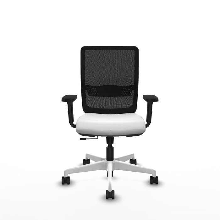 PIQUERAS Y CRESPO Silla de oficina Haches con mecanismo Sincro/Traslack Blanco y Negro PIQUERAS Y CRESPO Silla de oficina Haches con mecanismo Sincro/Traslack Blanco y Negro