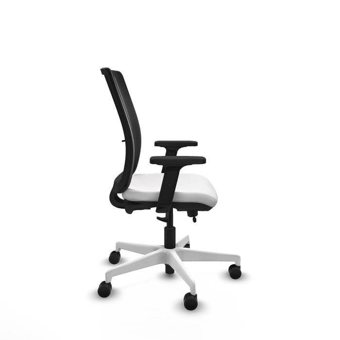 PIQUERAS Y CRESPO Silla de oficina Haches con mecanismo Sincro/Traslack Blanco y Negro PIQUERAS Y CRESPO Silla de oficina Haches con mecanismo Sincro/Traslack Blanco y Negro