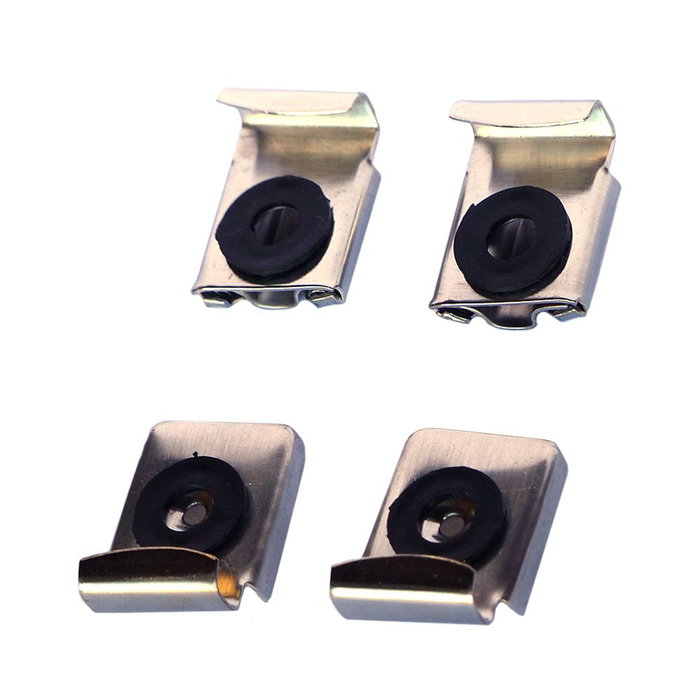 Edm Grapas Luna Regulables Acero Inoxidable Cromado 22x30 mm 4 uds Colgadores Espejos Edm Grapas Luna Regulables Acero Inoxidable Cromado 22x30 mm 4 uds Colgadores Espejos
