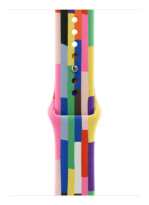 Apple MDWF4ZM/A - Grupo de Rock Sport Loop Multicolor para Apple Watch 44mm, 45mm, 46mm, 49mm - Correa Fluoroelastómero S/M (140-190mm)