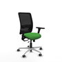 PIQUERAS Y CRESPO Silla de oficina Zulema con mecanismo Sincro/Traslack, Verde y Negro